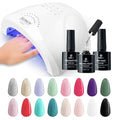 SUNUV Gel Nail Light for Nail Polish 48W UV Dryer SUNone White, Hema-Free Gel Nail Polish Kit, 16 Colors Gel Polish Set