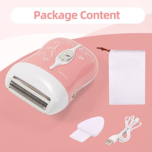 YHC Electric Razor for Women ? Cordless Rechargeable Shaver for Legs, Underarms, and Bikini with Hypoallergenic Foil