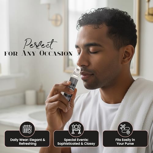 MOBETTER FRAGRANCE OILS Kenney Black New York Men Fragrance Body Oil 0.33 Oz Roll On Glass Bottle, Travel Size, Long Lasting