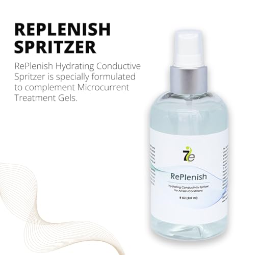 7E Wellness MyoLift RePlenish Spritzer ? Hydrating Mist for Microcurrent Therapy ? Reactivates Conductive Gel, Enhances Conductivity, Soothes & Moisturizes Skin (8oz / 236ml)