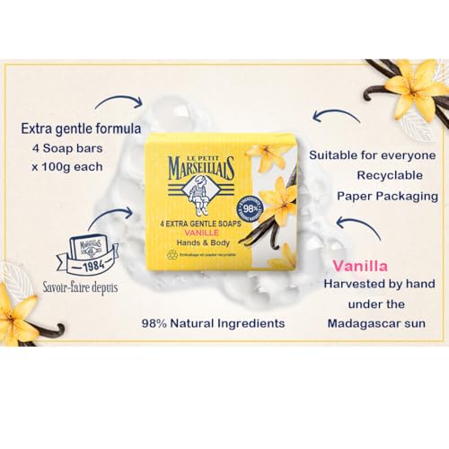 Le Petit Marseillais Vanilla Solid Bath Soap 400 grams