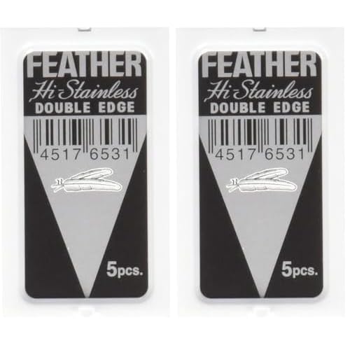 Jatai Feather Stainless Steel Double-Edge Blades - 5 ct (Pack of 2)