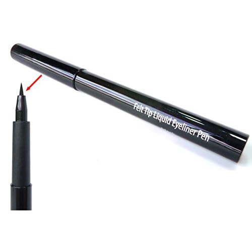 Waterproof Long Lasting Matte Black Liquid Skinny Felt Tip Eyeliner Pen, No Animal Testing & Cruelty Free
