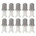 10Pcs Nose Hair Trimmer Head, Universal Clipper Nose Hair Heads Kit, Steel Sheet Hair Trimmer Replacement Head Set for Daily Shaving, Cleaning, Trimming