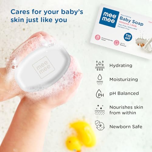 Nourishing Baby Soap with Almond & Milk Extracts 75g (Pack of 3)