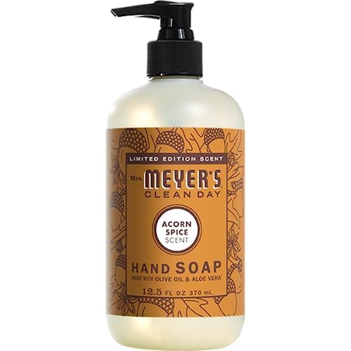 Mrs. MEYER'S Clean Day Variety, 1 Liquid Hand Soap, Acorn Spice, 12.5 OZ, 1 Liquid Dish Soap, Acorn Spice, 16 OZ, 1 CT Variety Pack
