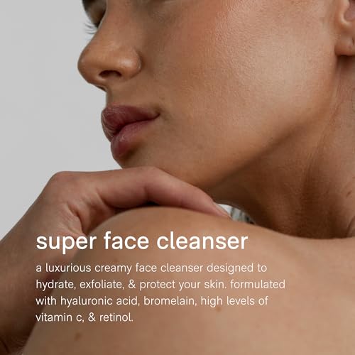 Jack Henry Hydrating Facial Cleanser (6.6 fl oz) - Kakadu Plum Face Cleanser - Coriander & Hyaluronic Acid- Luxurious Creamy Cleanse for Exfoliating Skin