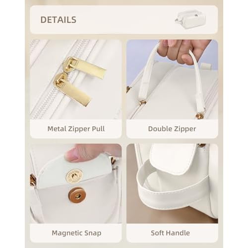 Travel Makeup Bag - Women's Portable Travel Organizer, Waterproof Cosmetic Storage Bag, Vertical Brush Holder for Easy Access