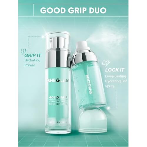 SHEGLAM Good Grip Hydrating Prime & Set Spray Oil Control Moisturizing Primer Smooth Fine Lines Oil And Silicone-Free Face Primer