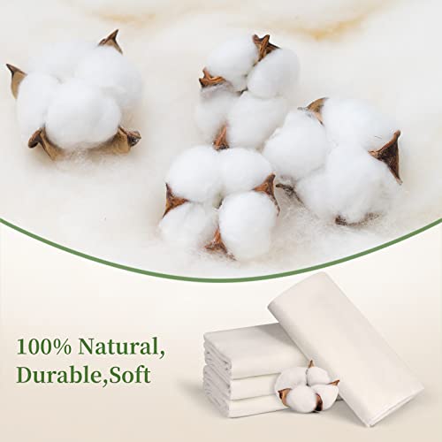 2Pcs Cotton Flannel for Castor Oil Pack, Less Mess Made of Unbleached Organic Cotton Flannel Reusable Soothing Heat Compress for Liver, Abdomen, Joints, Highly Absorbent Soft Feel Like Nightgown