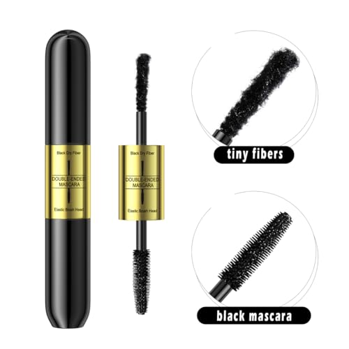 Fiber-infused Mascara, Black Tiny Fibers included Mascara to Extend and Elongate Eyelash, for Maximum Volume and Curl Effect by ¡°Linble¡±