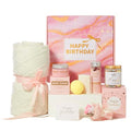 Birthday Gifts for Women - Luxury Home Spa Gift Box with Body Scrub & Bath Salt, Self-Care Relaxing Gifts for Her, Unique Birthday Gift for Wife, Mom, Friend