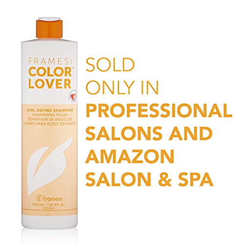 Framesi Color Lover Curl Define Shampoo, Shampoo for Curly Hair with Quinoa and Aloe Vera, Color Treated Hair