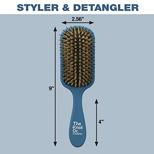 The Knot Dr. for Conair Pro Style Booster Porcupine Cushion Hairbrush