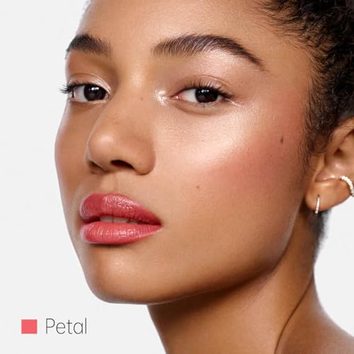 2-Pack Petal Pink&Latte Brown Moisturizing Lipstick Set ? Hydrating Creamy Lip Color for Dry, Cracked Lips, Weightless Glossy Lip Balm with Vitamin E, Long Lasting Vegan Lipstick