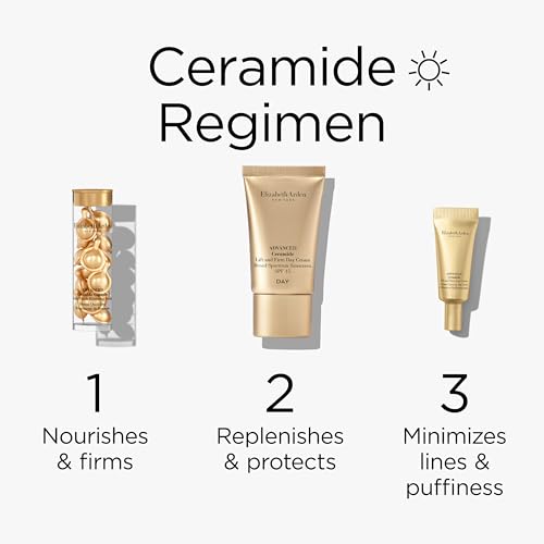 Elizabeth Arden Advanced Ceramide Face Serum Capsules, Anti-Aging Skincare, Fragrance-Free Hydrating Formula for Radiant, Firm Skin, Nourishing and Strengthening