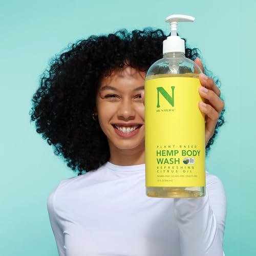 Dr. Natural Hemp Body Wash - Natural for Sensitive Skin - Moisturizing - Anti-Aging and Acne Reduction - Citrus Oil - 32 oz
