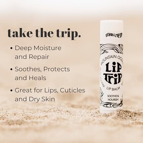 Mountain Ocean The Original Skin Trip Lip Balm, .17 Oz Tube (Pack of 12), Nourishing, Healing & Hydrating Lip Moisturizer, with Lanolin, Beeswax & Coconut Oil (New Look, Same Formula)