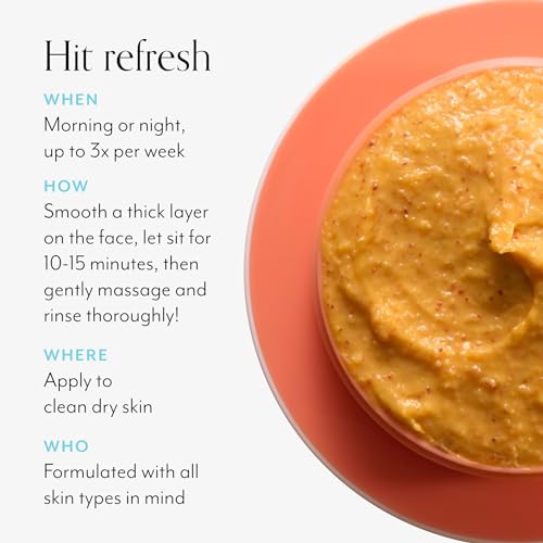 Bliss Resurface and Protect 2pc: Face Mask Skin Care | Clean | Paraben Free | Cruelty-Free | Vegan (Pumpkin Powerhouse - Resurfacing) Block Star Tinted Face Sunscreen SPF 30-1.4 fl oz