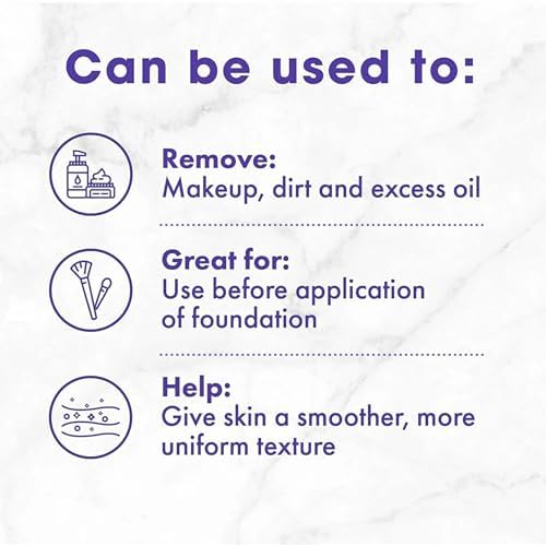 Buf-Puf Gentle Facial Sponge, Dermatologist Developed, Removes Deep Down Dirt & Makeup That Causes Breakouts and Blackheads, Reusable, Exfoliating, 6 Count