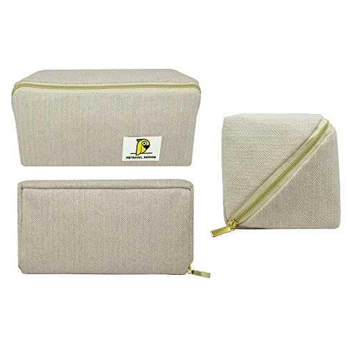 Moranse Cosmetic Travel Bag,Waterproof Multifunctional Makeup Pack Case,Upgraded Zipper Opening Design More Convenient To Carry, Maximum Capacity Used (Upgraded Zipper Opening Design)