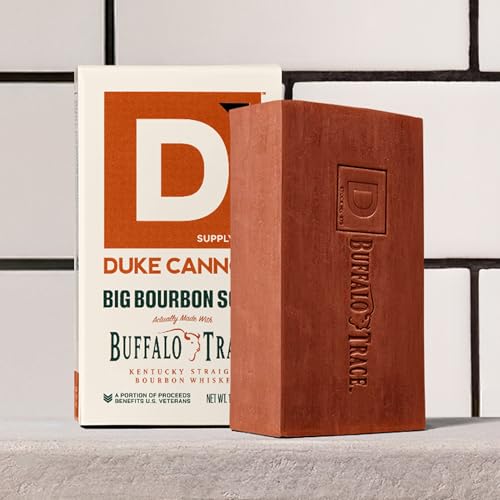 Duke Cannon Supply Co. Extra Large Bar Soap Bundle - Men's Natural Bar Soap with Masculine Scents - Big American Bourbon USA-made soap - All Skin Types -Big Brick of Soap - Bourbon,10 oz (6 Pack)