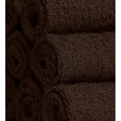Softolle 100% Cotton Ring Spun Wash Cloths ? Bulk Pack of Washcloths ? 12x12 Inches ? Wash Cloth for Face, Highly Absorbent, Soft and Face Towels (Assorted, 60 Pack)