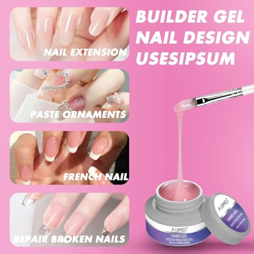 AIJIMEI Gel Builder Hard Gel Builder GelNail GelBuilderGel for NailsGel Extension Nail Kit for NailsGelBuilder for NailsBuilderGel in a Bottle (SETA)
