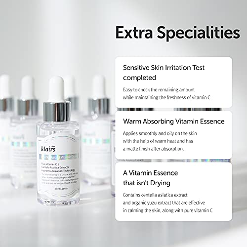 [DearKlairs] SKin Trouble Mark Care Duo Set, Midnight Calming Blue Cream + Freshly Juiced Vitamin Drop, facial cream, vitamin c serum