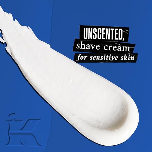 Kiehl's Ultimate Brushless Shave Cream Blue Eagle, Unscented for Sensitive Skin, with Aloe Vera to Soothe & Hydrate, Minimizes Irritation, Fragrance-free, Paraben-free - 5 fl oz