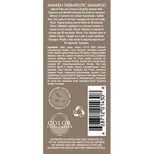 Surface Hair - Awaken Therapeutic Shampoo ? Natural Ingredients for Thinning Hair and a Healthy Scalp
