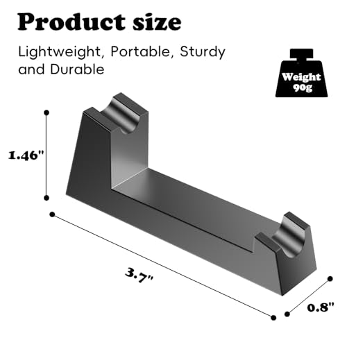 Aluminum Alloy Razor Stand, Safety Aluminum Men's Shaving Stand Black for Bathroom Countertops, Compatible with Henson AL13, AL13-M and Ti22, Anti-Rust and Durable