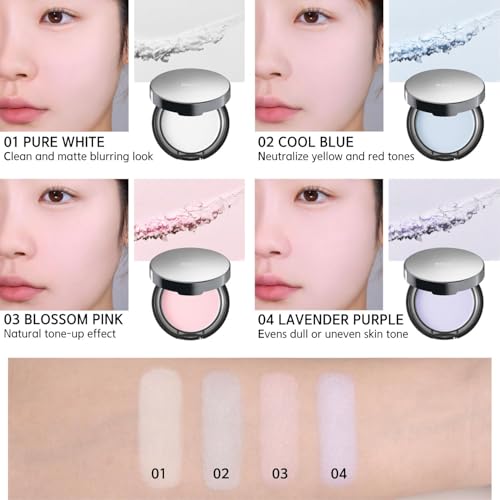 BBIA EAU Powder Pact - 4 Colors, Pressed Powder Compact with Mirror and Puff, Makeup Setting Finishing Blurring, Sebum & Oil Control, Natural Korean Face Makeup (03 BLOSSOM PINK, Pack of 1)
