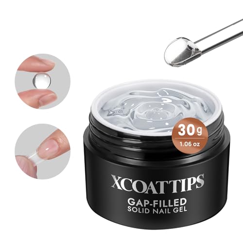 btartboxnails XCOATTIPS Nude French Toe Nails and Gap-filled Solid Nail Gel Kit