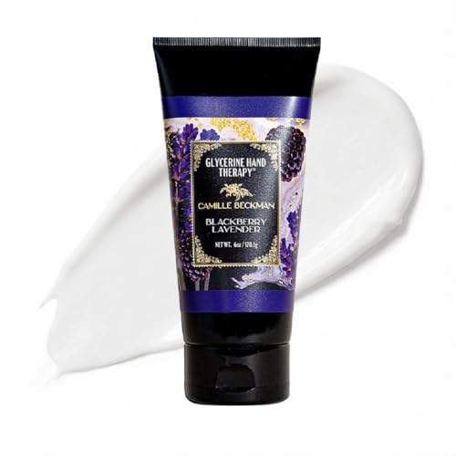 Camille Beckman Glycerine Hand Therapy Cream, Blackberry Lavender, 6 Ounce