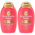 OGX Repair & Protect Bond Protein-Repair Shampoo, Lightweight Hair Wash Cleanses & Targets Damaged Hair for Effective Bond-Repairing, Formulated without Parabens, 13 fl. oz,(Pack of 2)