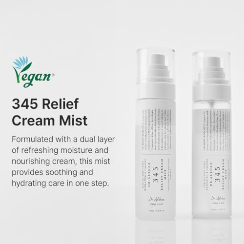 Dr.Althea 345 Relief Cream Mist | Hydrating Facial Mist with Rice Extract | Soothing Care for Sensitive Skin | Vegan Korean Skincare, 3.38 Fl Oz