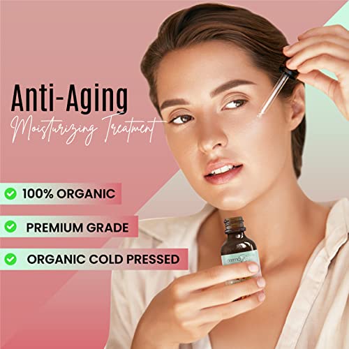 Rosehip Seed Oil 2 Fl Oz -100% Organic & Cold Pressed - Anti-aging Moisturizing Treatment For Face, Hair, Skin & Nails, Acne Scars, Anti-wrinkle.