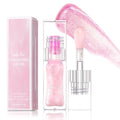 Moisturizing Nourishing Color Changing Lip Oil, Hydrating Lip Glow Oil£¬Upgraded Big Brush Head Warm Change Lip Gloss, Long Lasting Nourishing Plumping, Non-Sticky For Dry Lips (Pink, 0.23oz)