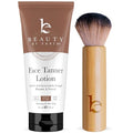 Face Tanner Made with Natural & Organic Ingredients and Kabuki Face Brush for Self Tanner Application