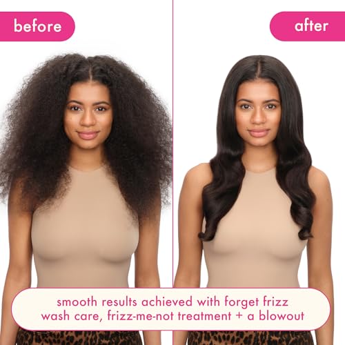 amika frizz-me-not hydrating anti-frizz treatment | lightweight hydrating spray for medium to thick coarse hair types 2a-4c, humidity + heat protection, smooth frizz for up to 3 days
