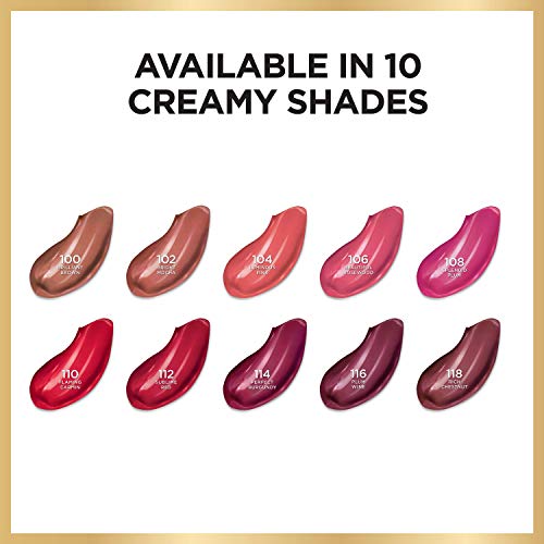 L¡¯Or?al Paris Age Perfect Luminous Hydrating Lipstick + Nourishing Serum, Rich Chestnut, 0.13 oz.