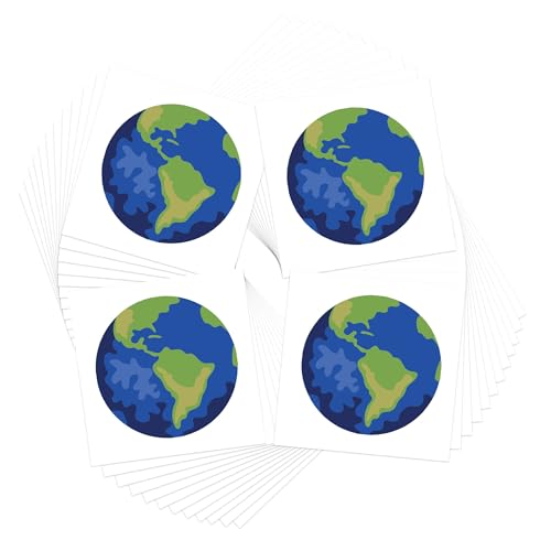 Earth Day Temporary Tattoos / 48-Pack/April 22nd / Skin Safe/Removable