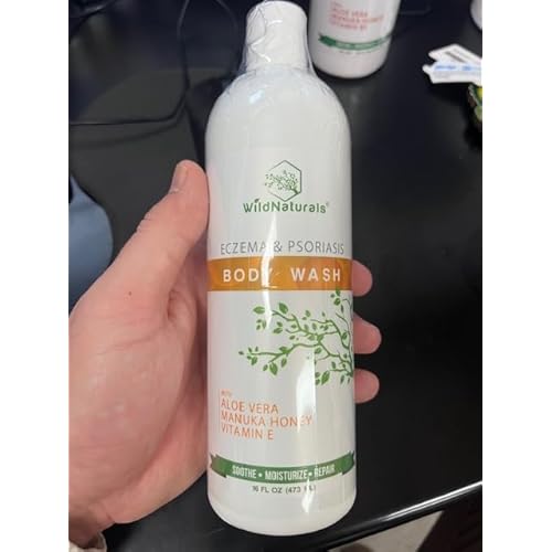 Wild Naturals Moisturizing Eczema Body Wash ? Gentle Psoriasis Body Wash for Itchy, Dry Skin Relief ? Eczema Soap for Redness and Flareups ? Hydrating Cleanser for Women and Men