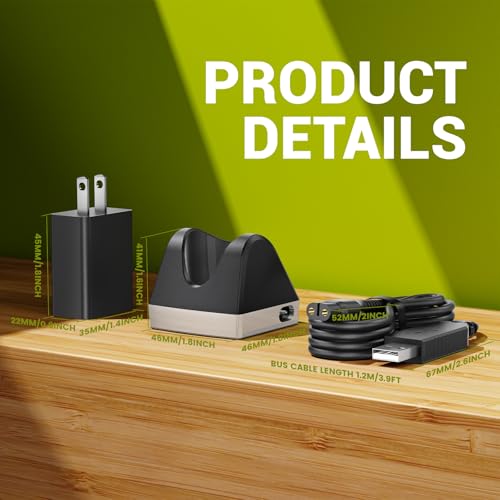 Charger Dock Compatible with Philips Norelco Oneblade QP2520, 4.3V Charging Base Stand for One Blade Hybrid Electric Trimmer and Shaver Power Cord Adapter Supply Black