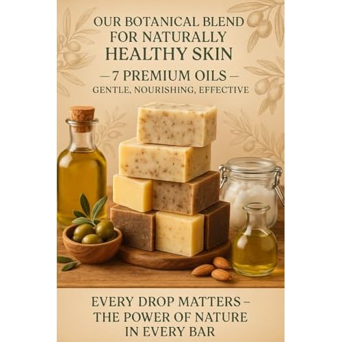 Rosemary & Tea Soap Bar | Premium Cold Processed | Handcrafted | Natural Ingredients | Made in USA | Gentle Nourishing Face & Body Bar