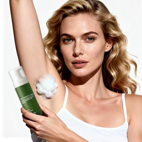 Botan Man Hair Removal Cream with Natural Aloe Vera ? Body & Intimate Areas, Men's No-Shave Hair Removal Spray for Face