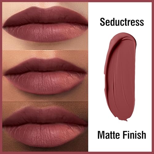 FV 2pcs Matte Liquid Lipstick, Long Lasting & Highly Pigmented, No Transfer & Waterproof, Smudge Proof Lipstick for Women, Party Goer+Seductress, 4.4mlx2