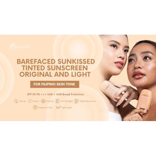 Barefaced Sunkissed Tinted LIGHT Sunscreen SPF 50 PA++++, 50g