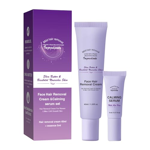 Body Hair Removal Cream Set with Spatula Applicator, Hair Removal Cream for Sensitive Skin, Gentle Formula, Gentle and Safe for Sensitive Skin, Unisex